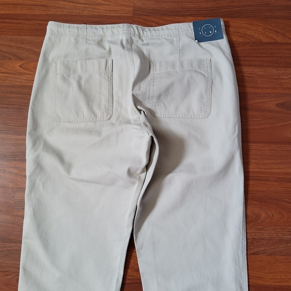 Even Tide Relaxed Drawstring Chino Pants Size 33 × 34 New - Picture 5 of 10